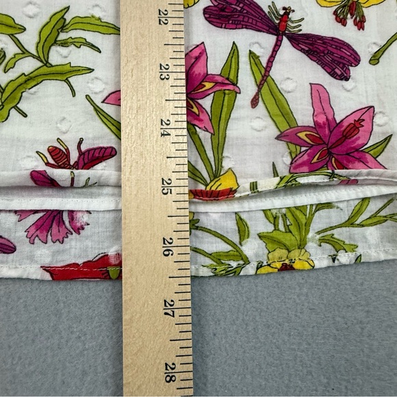 Talbots Shirt Women's Medium‎ Long Sleeve Lined Pullover Floral Print - Picture 10 of 10